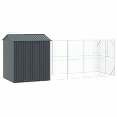 Vidaxl Ptičnik Antracit 621 x 208 x 247 cm Pocinkano jeklo