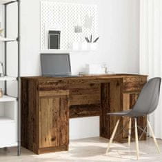 Vidaxl Miza s predalom Star les 140 x 49 x 76 cm Konstruiran les