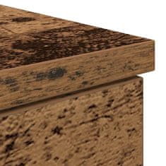 Vidaxl Miza s predalom Star les 140 x 49 x 76 cm Konstruiran les