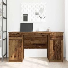 Vidaxl Miza s predalom Star les 140 x 49 x 76 cm Konstruiran les