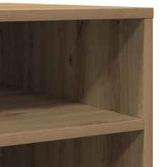 Vidaxl Stojalo za tiskalnik na kolesih Artisan Oak 60x50x67 cm
