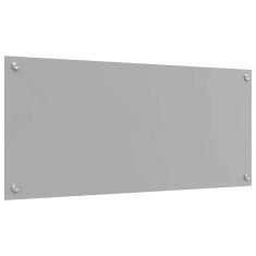 Vidaxl Zaščita za kuhinjo Svetlo siva 90 x 40 x 0.6 cm kaljeno steklo