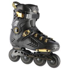 shumee NA20002 ČRNO-ZLATI ROLERJI VELIKOST 43 SLALOMSKI ROLERJI NILS EXTREME