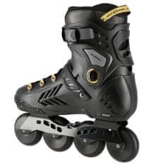 shumee NA20002 ČRNO-ZLATI ROLERJI VELIKOST 43 SLALOMSKI ROLERJI NILS EXTREME