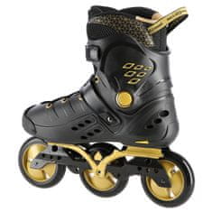 shumee NA20006 ČRNO-ZLATI ROLERJI VELIKOST 36 SLALOMSKI ROLERJI NILS EXTREME