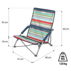 shumee NC3035 MODRO-RDEČ STOL ZA PLAŽO NILS CAMP