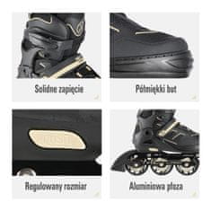 shumee NA14174 ČRNO-BEŽ ROLERJI NILS EXTREME VELIKOST L