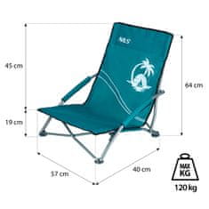 shumee NC3035 STOL ZA PLAŽO TURKIZNA NILS