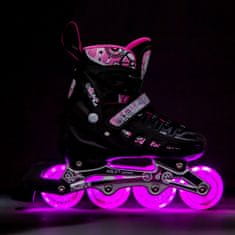 shumee NH10905 4v1 ROZA LED VELIKOST M (35-38) ROLERJI/DRSALKE NILS EXTREME