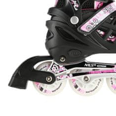 shumee NH10905 4v1 ROZA LED VELIKOST M (35-38) ROLERJI/DRSALKE NILS EXTREME