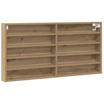 Vidaxl Razstavna omara Umetni hrast 100 x 8,5 x 50 cm Konstruiran les