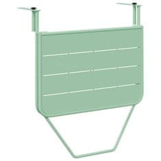 Vidaxl Viseca balkon miza Mint zelena 60 x 39 x 65 cm Jeklo