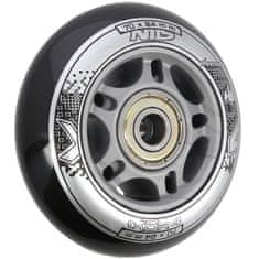 shumee PU 70x24 82A ČIERNA (4 ks.) + ABEC-9 (8 ks.) SADA NILS EXTREME