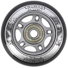 shumee PU 70x24 82A ČIERNA (4 ks.) + ABEC-9 (8 ks.) SADA NILS EXTREME