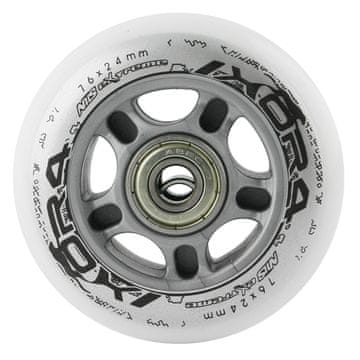 shumee PU 76x24 82A BELA (4 kosi) + ABEC-7 (8 kosov) KOMPLET NILS EXTREME