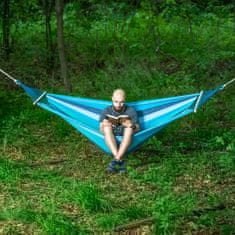 shumee NC9004 MODRO-TEMNO MODRA VISEČA MREŽA S 70 CM LESENIM TRAMOM IN KOVINSKIM DRŽALOM NILS CAMP