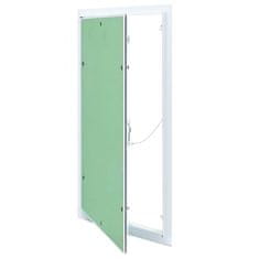 Vidaxl Dostopna plošča Bela 35 x 55 cm Aluminij in mavčna plošča