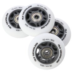 shumee PU 70x24 82A BELA PODLOGA (4 kosi) + ABEC-9 (8 kosov) KOMPLET NILS EXTREME