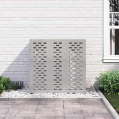 Vidaxl Prekrivalo za klimatsko napravo srebrna 110 x 50 x 105 cm