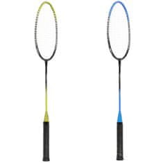 shumee NRZ014 JEKLO / BADMINTON SET 4 RAKETE + 3 ŽOGICE + MREŽA 195x22cm + OVITEK NILS
