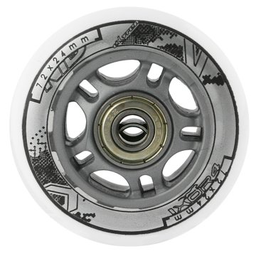 shumee PU 72x24 82A BELA (4 kosi) + ABEC-7 (8 kosov) KOMPLET NILS EXTREME