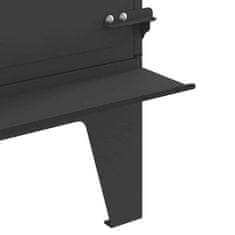 Vidaxl Kuhalna peč za kampiranje Črna 35 x 50 x 60 cm Mlinjeni jeklo