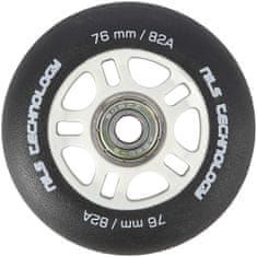 shumee PU 76x24 82A ČIERNA MAT (4 ks) + ABEC-9 (8 ks) SADA NILS EXTREME