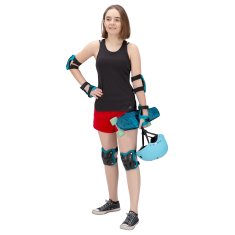 shumee H719 KOMPLET ŠČITNIKOV MODRE VELIKOSTI L NILS EXTREME