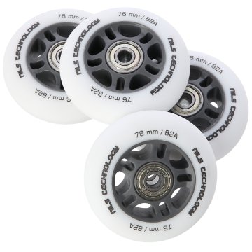 shumee PU 76x24 82A BELA PODLOGA (4 kosi) + ABEC-9 (8 kosov) KOMPLET NILS EXTREME