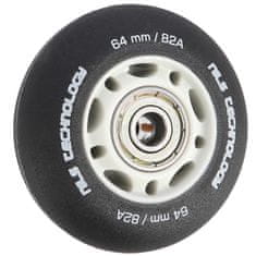 shumee PU 64x24 82A ČIERNA MAT (4 ks) + ABEC-9 (8 ks) SADA NILS EXTREME