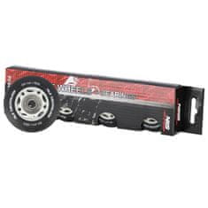 shumee PU 64x24 82A ČIERNA MAT (4 ks) + ABEC-9 (8 ks) SADA NILS EXTREME