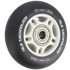 shumee PU 72x24 82A ČIERNA MAT (4 ks) + ABEC-9 (8 ks) SADA NILS EXTREME