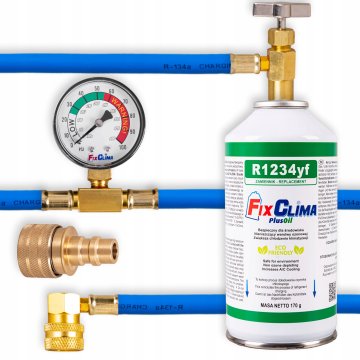 shumee KOMPLET ZA POLNJENJE KLIMATSKE NAPRAVE R1234YF + ADAPTER