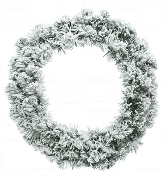 shumee Zasnežen božični venec za vrata 50 cm