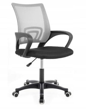 shumee Bolton siv vrtljiv pisarniški stol za mlade