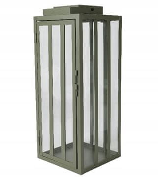 shumee Okrasna kovinska lanterna 18x18x45cm Elegantna lanterna