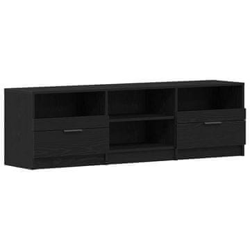 Vidaxl TV omarica Črna Orehovina 150 x 33,5 x 45 cm Konstruiran les