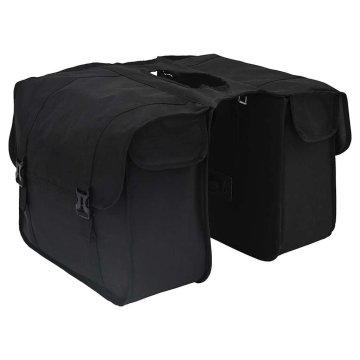 Vidaxl Kolo torba Črna 18.5 x 40 x 35 cm Poliester