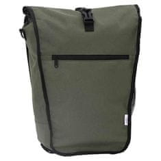 Vidaxl Kolesarska torba za nosilec 20 L Olivna zelena 34x16x59 cm