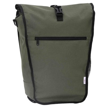Vidaxl Kolesarska torba za nosilec 20 L Olivna zelena 34x16x59 cm