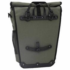 Vidaxl Kolesarska torba za nosilec 20 L Olivna zelena 34x16x59 cm