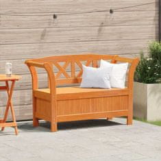 Vidaxl Parkovna Shramba Klop Rjava 119 x 76 x 44cm Trdna borovina