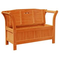 Vidaxl Parkovna Shramba Klop Rjava 119 x 76 x 44cm Trdna borovina