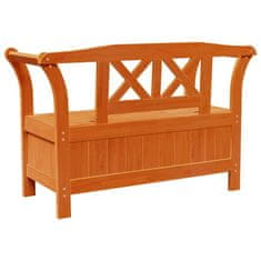 Vidaxl Parkovna Shramba Klop Rjava 119 x 76 x 44cm Trdna borovina
