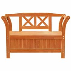 Vidaxl Parkovna Shramba Klop Rjava 119 x 76 x 44cm Trdna borovina