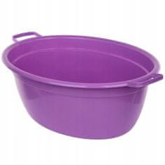 shumee Ovalni plastični bazen 25l 55x43cm vijoličen