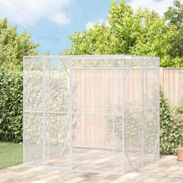 Vidaxl Aviarija za ptice antracit 209 x 202 x 214 cm, jeklo