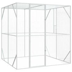 Vidaxl Aviarija za ptice antracit 209 x 202 x 214 cm, jeklo