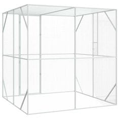 Vidaxl Aviarija za ptice antracit 209 x 202 x 214 cm, jeklo