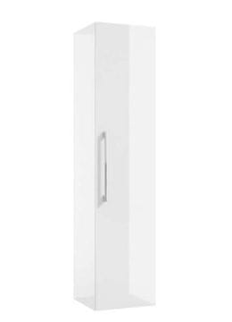 shumee Stenski kopalniški steber, bel sijaj, 125x33 cm, mehko zapiranje Pinia